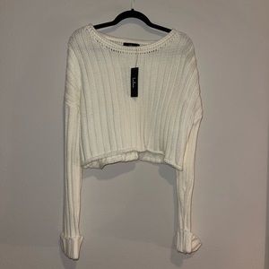 LULUS Cropped Caleknit Sweater